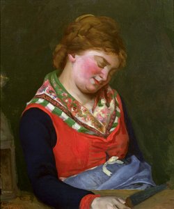 Campesina durmiendo, 1853 de Gustave Courbet